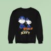 Navy Midshipmen X Snoopy And Charlie Brown Sweatshirt