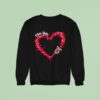 Ohio State Buckeyes Football Heart Shape Logo Sweatshirt