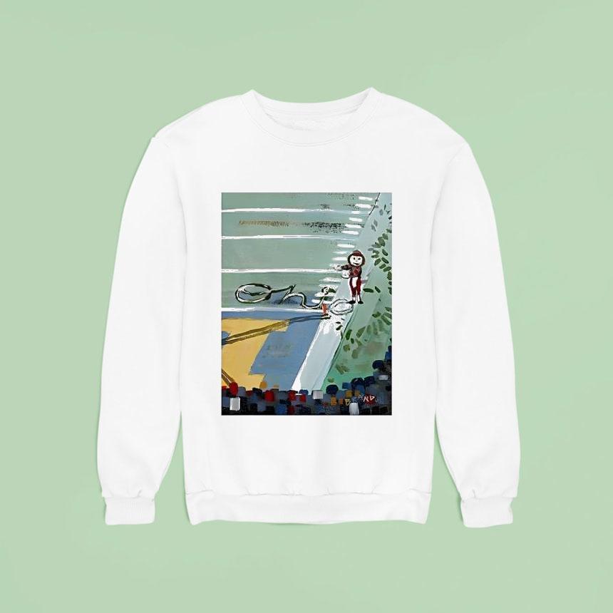 Ohio State Buckeyes Mascot Art Big House Snow Angel Brutus X Michigan Sweatshirt Ohio State Buckeyes Mascot Art Big House Snow Angel Brutus X Michigan Sweatshirt