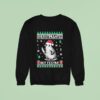 Penguin Overstimulated But Festive Ugly Christmas Sweatshirt
