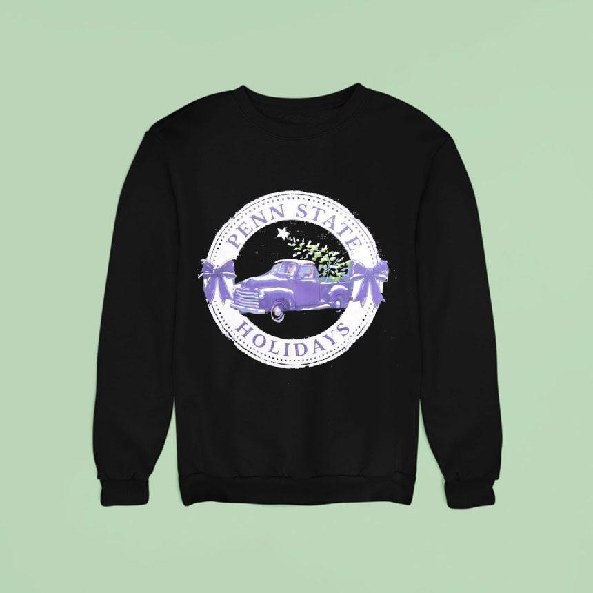 Penn State Holidays Retro Truck Sweatshirt Penn State Holidays Retro Truck Sweatshirt