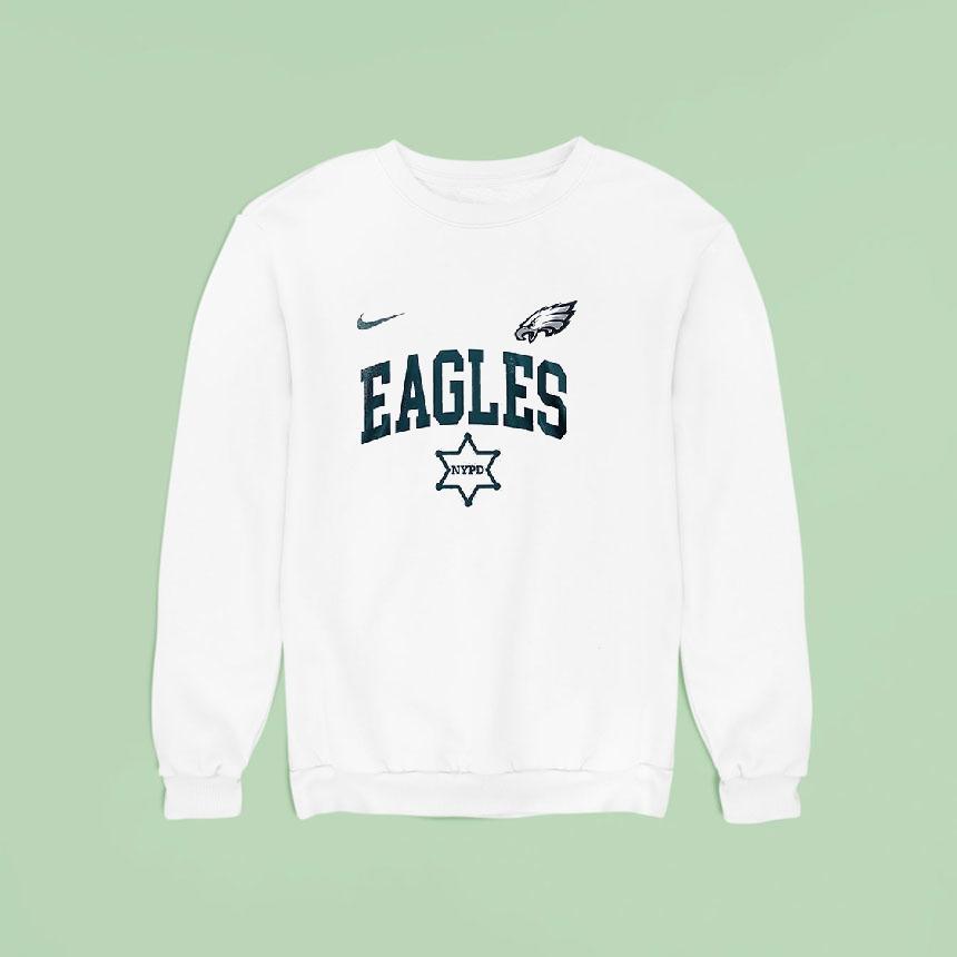 Philadelphia Eagles Nypd Th Anniversary Commitment Honor And Service Logo Sweatshirt Philadelphia Eagles Nypd Th Anniversary Commitment Honor And Service Logo Sweatshirt