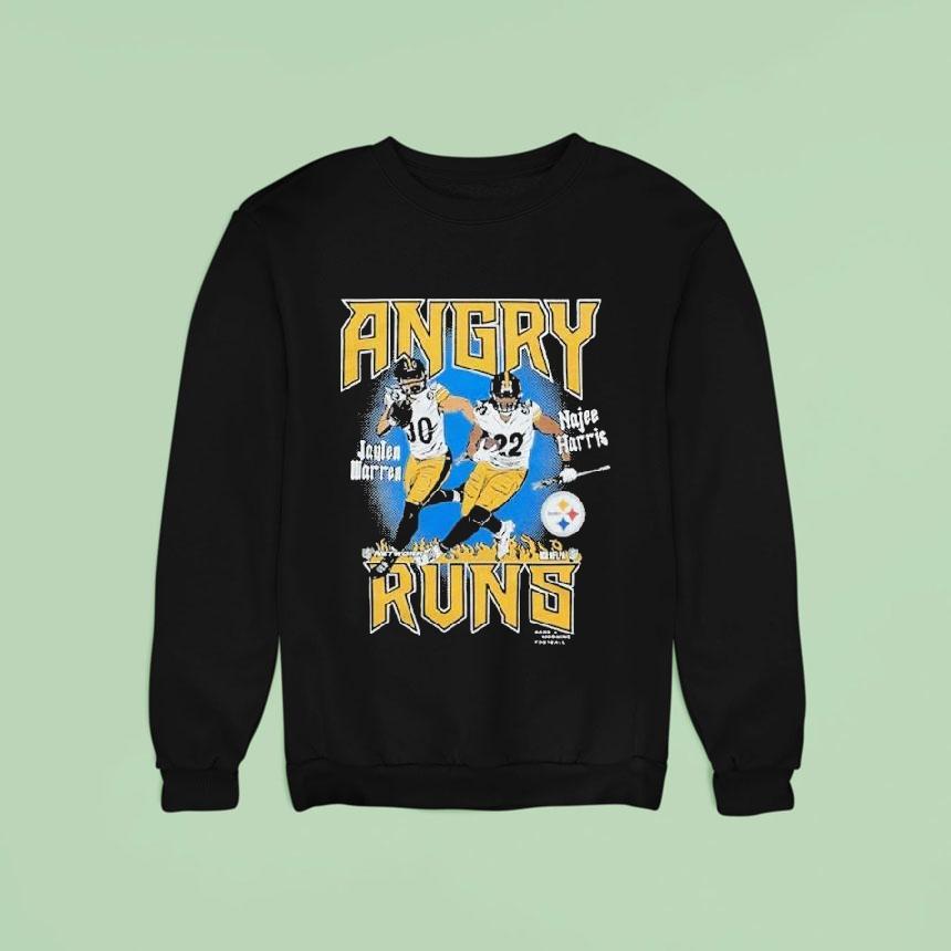 Pittsburgh Slers Jaylen Warren And Najee Harris Angry Runs Good Morning Football Nfl Sweatshirt Pittsburgh Slers Jaylen Warren And Najee Harris Angry Runs Good Morning Football Nfl Sweatshirt