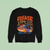 Please Stand Clear Of The Doors Por Favor Mantengase Aleido De Las Puertas Training Flames Sweatshirt