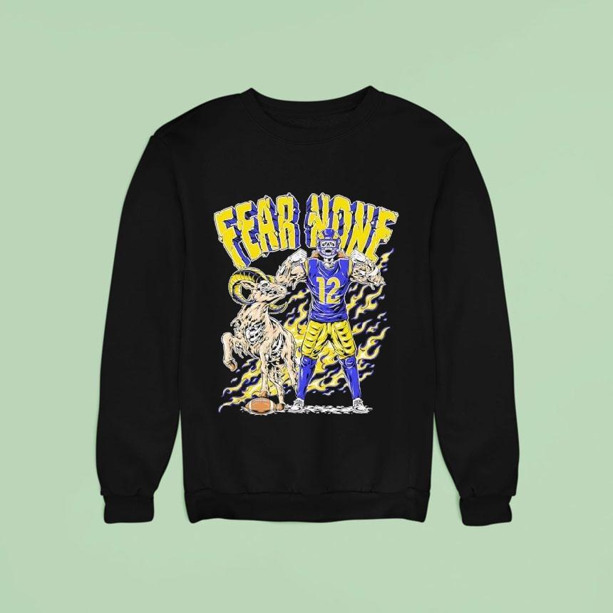 Puka Nacua Skeleton Fear None Los Angeles Rams Football Sweatshirt Puka Nacua Skeleton Fear None Los Angeles Rams Football Sweatshirt
