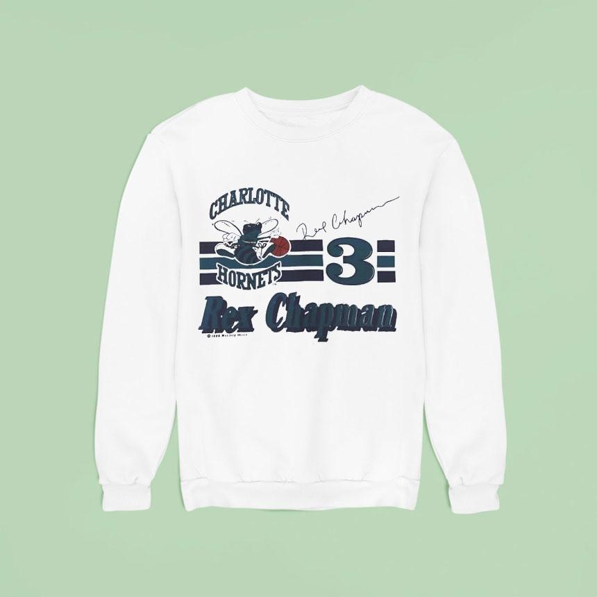 Rex Chapman Charlotte Hornets Basketball Nutmeg Nba Vintage S Sweatshirt Rex Chapman Charlotte Hornets Basketball Nutmeg Nba Vintage S Sweatshirt