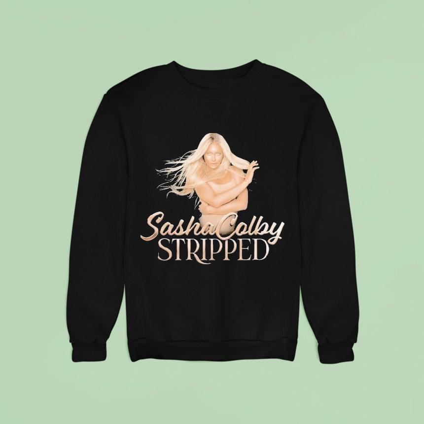 Sasha Colby Stripped Tour Sweatshirt Sasha Colby Stripped Tour Sweatshirt