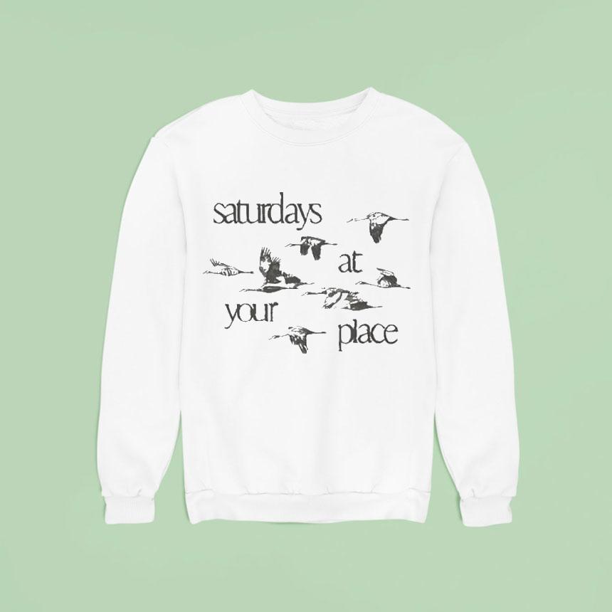 Saturdays At Your Place Birds Sweatshirt Saturdays At Your Place Birds Sweatshirt