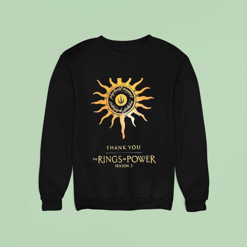 Thank You The Rings Of Power Season Sweatshirt Thank You The Rings Of Power Season Sweatshirt