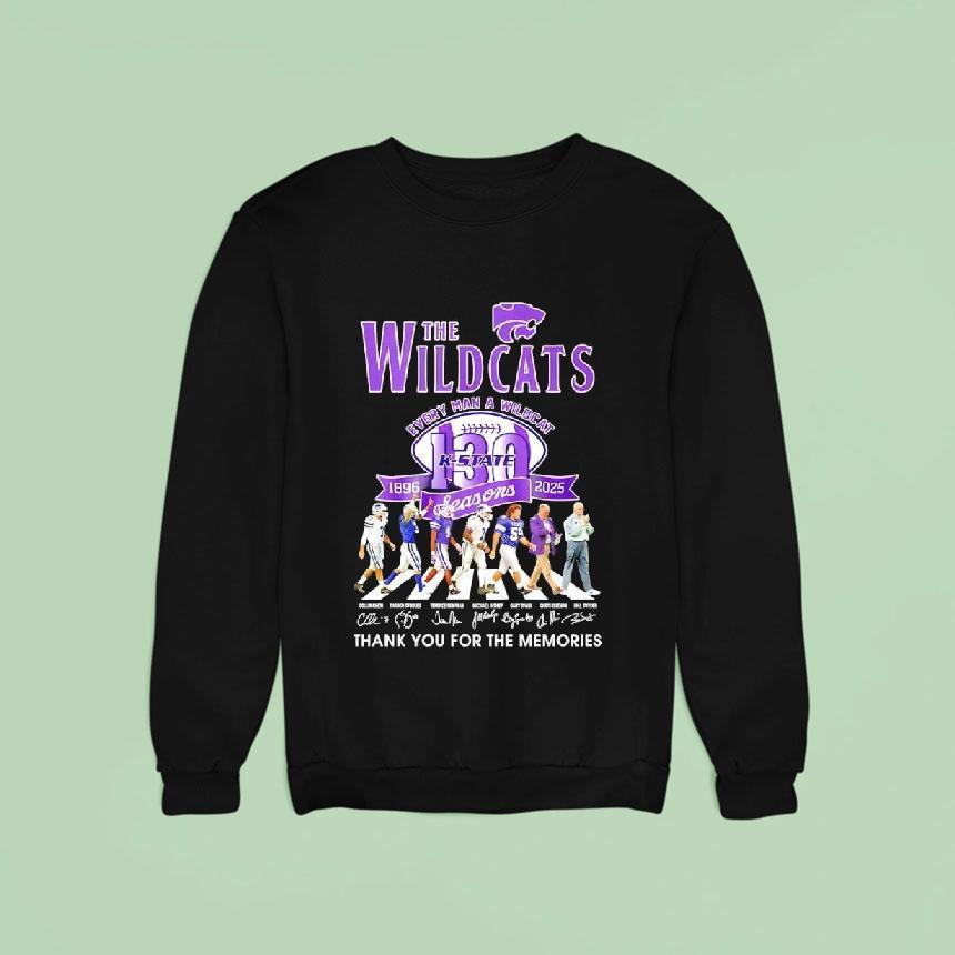 The Kansas State Wildcats Every Man A Wildcat Signatures Seasons Sweatshirt The Kansas State Wildcats Every Man A Wildcat Signatures Seasons Sweatshirt