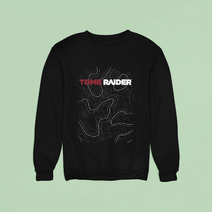Tomb Raider Map Sweatshirt Tomb Raider Map Sweatshirt