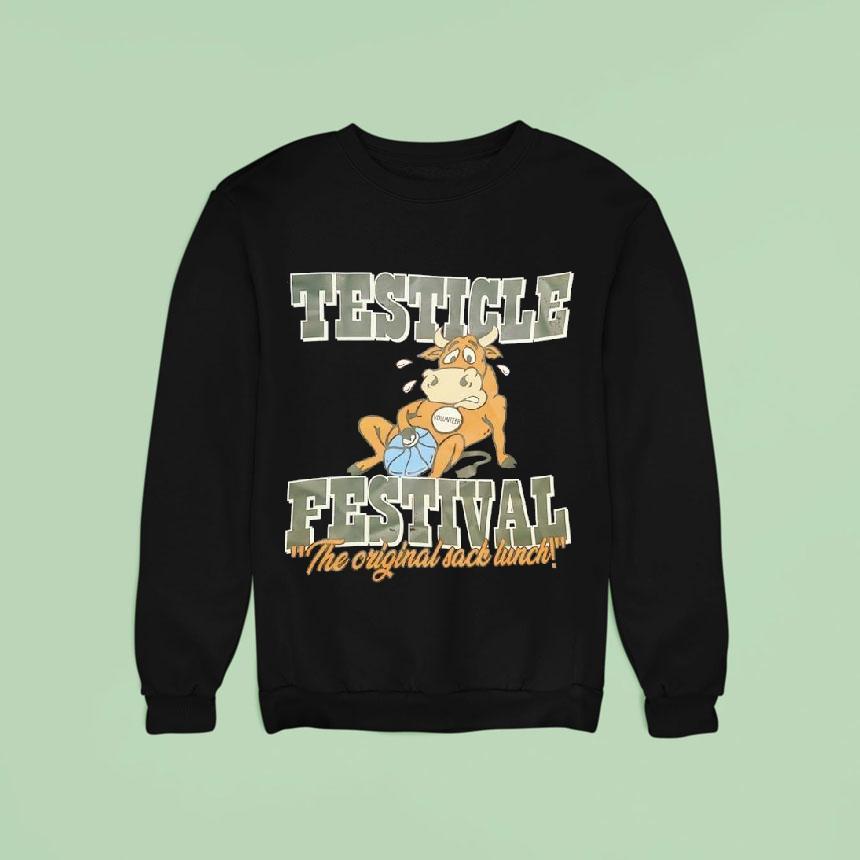 Volunr Testicle Festival The Original Lunch Sweatshirt Volunr Testicle Festival The Original Lunch Sweatshirt