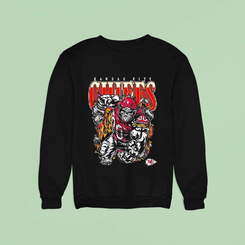 Warren Lotas X Kansas City Chiefs Fire The Cannons Skull Nfl Sweatshirt Warren Lotas X Kansas City Chiefs Fire The Cannons Skull Nfl Sweatshirt
