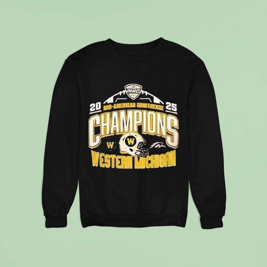 Western Michigan Broncos Mac Football Champions Sweatshirt Western Michigan Broncos Mac Football Champions Sweatshirt