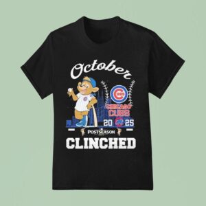 Chicago Cubs October Baseball Clinched Mlb Postseason Masco T Shirt