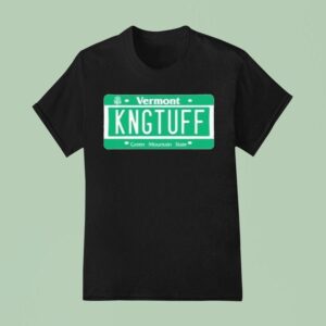 King Tuff Vt License Plate T Shirt
