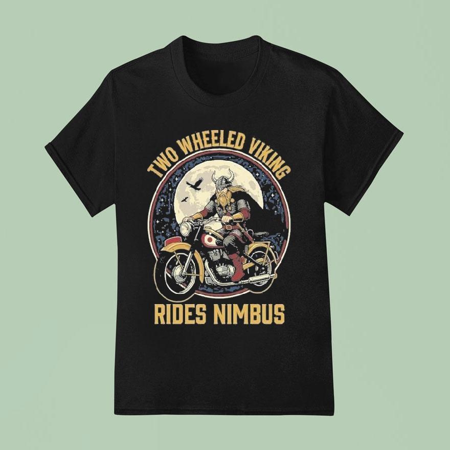 Nimbus Two Wheeled Viking Rides Nimbus Motor T Shirt
