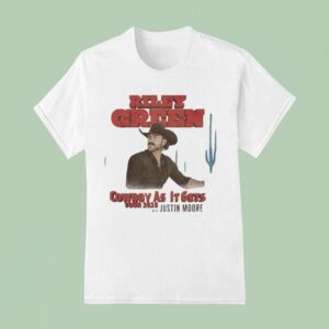 Riley Green Cowboy As It Gets Tour Justin Moore T Shirt