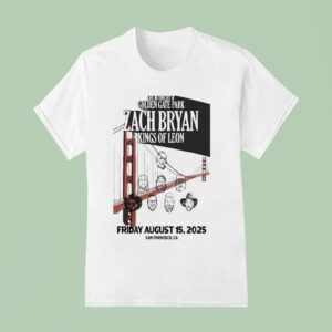 Zach Bryan Friday August Golden Gate Park San Francisco Ca Tour T Shirt