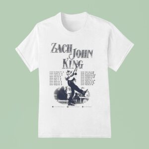 Zach John King Spring Shows North American Tour Dates T Shirt