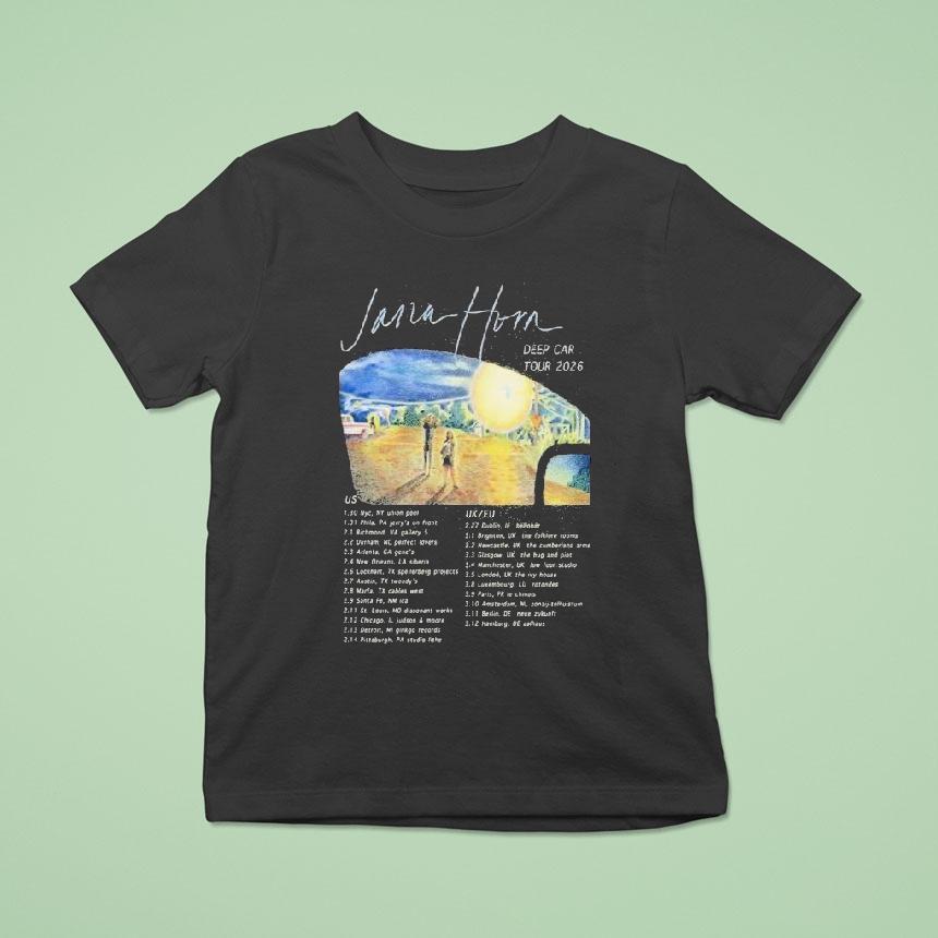 Jana Horn Deep Car Tour Dates T Shirt Jana Horn Deep Car Tour Dates T Shirt