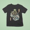 Star Wars Day May Master Yoda Meditation Japanese Ukiyo E Ocean Wave T Shirt