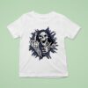 Worry Club Bone Daddy Skeleton Middle Finger T Shirt