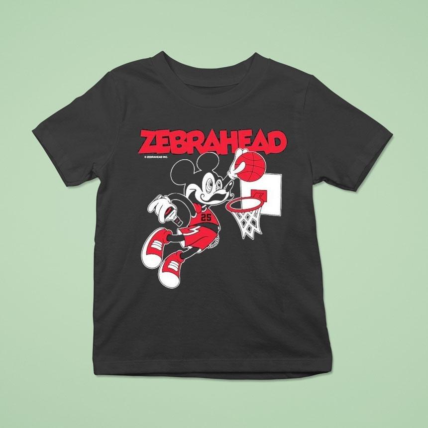 Zebrahead Mickey Mouse Slam Dunk T Shirt Zebrahead Mickey Mouse Slam Dunk T Shirt