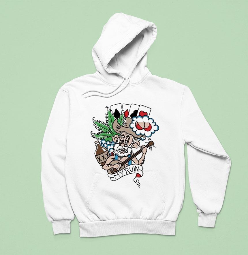 Rank Strange Man S Ruin Cigarettes Hoodie Rank Strange Man S Ruin Cigarettes Hoodie