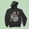 Star Wars Day May Master Yoda Meditation Japanese Ukiyo E Ocean Wave Hoodie