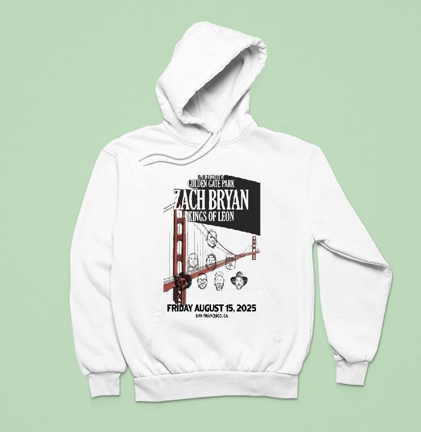 Zach Bryan Friday August Golden Gate Park San Francisco Ca Tour Hoodie Zach Bryan Friday August Golden Gate Park San Francisco Ca Tour Hoodie