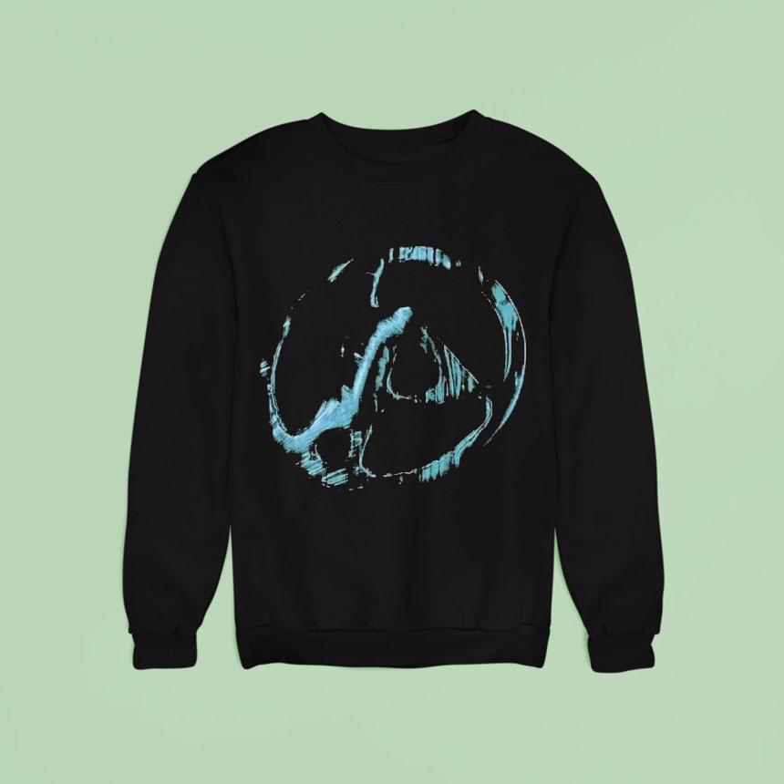 Linkin Park From Zero World Tour Fz Teal Suspended Morph Logo Sweatshirt Linkin Park From Zero World Tour Fz Teal Suspended Morph Logo Sweatshirt