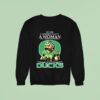 Never Underestimate A Nurse Who Understands Football And Loves Oregon Ducks Masco Sweatshirt