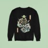 Star Wars Day May Master Yoda Meditation Japanese Ukiyo E Ocean Wave Sweatshirt