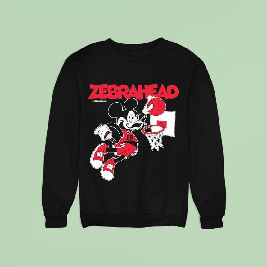 Zebrahead Mickey Mouse Slam Dunk Sweatshirt Zebrahead Mickey Mouse Slam Dunk Sweatshirt
